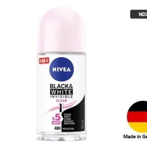 Nivea Black & White Invisible Clear Anti-Perspirant Roll-On 50ml in Sri Lanka